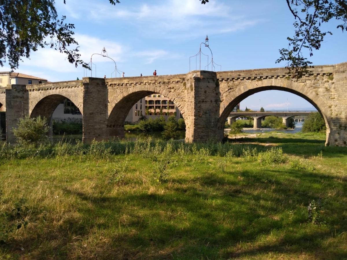 Appartement Carcassonne T3 résidentiel rez de jardin piscine, wifi, tennis, fitness Extérieur photo